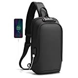 Anti-Theft Crossbody Backpack RFID-Blocking Water Resistant with USB Port